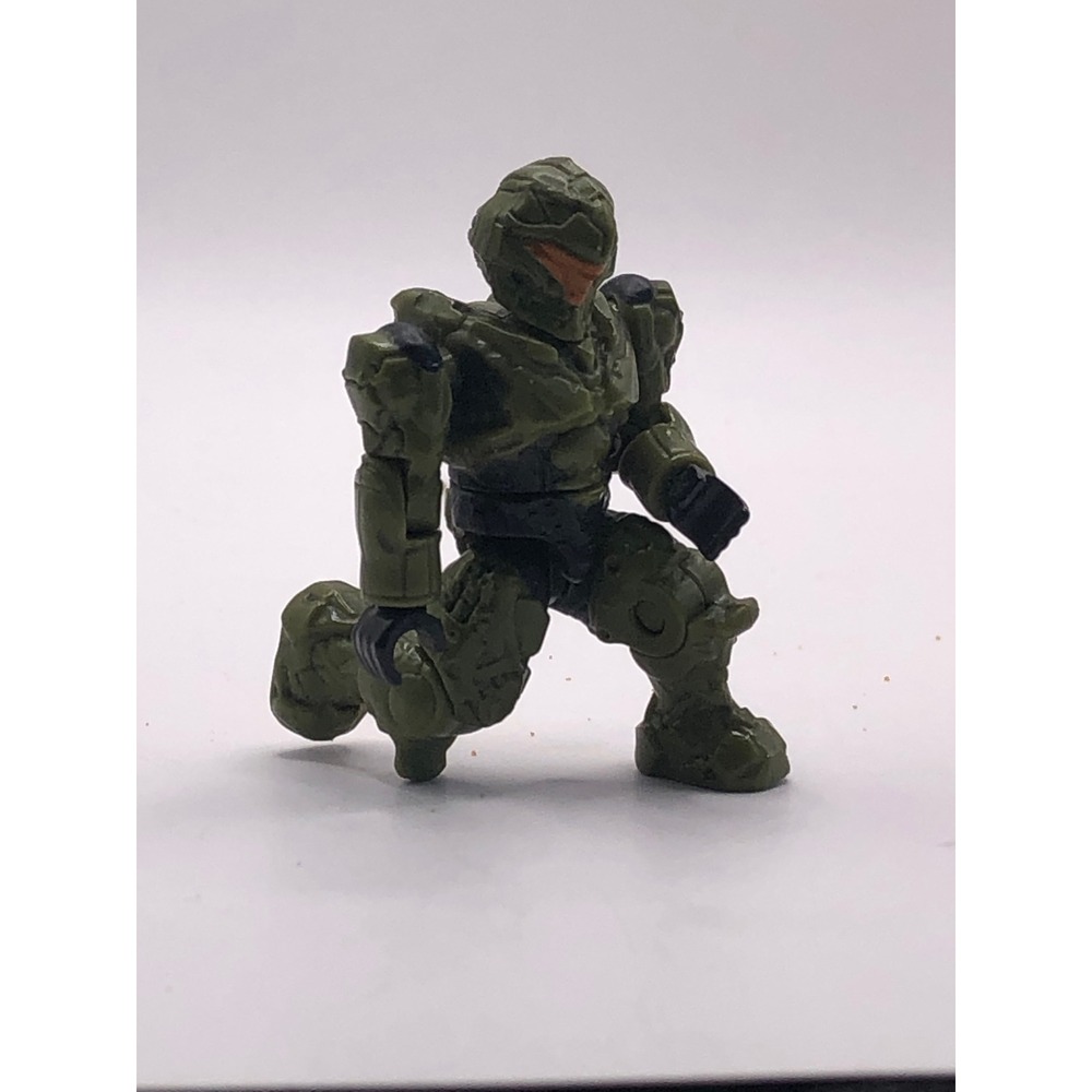 Mega Bloks Halo Spartan Micro Action Figure Sage Green Armor Black Undersuit